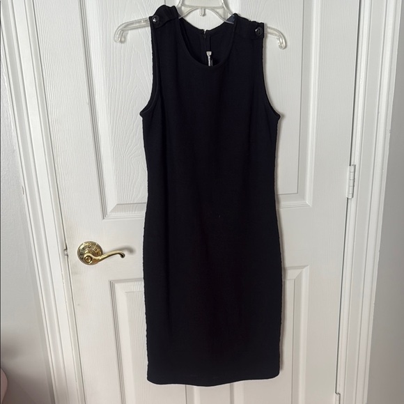 St. John’s sport knit sleeveless dress black size 10 - Picture 1 of 3